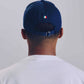Cappellino blu scuro “No Grazie” ricamato