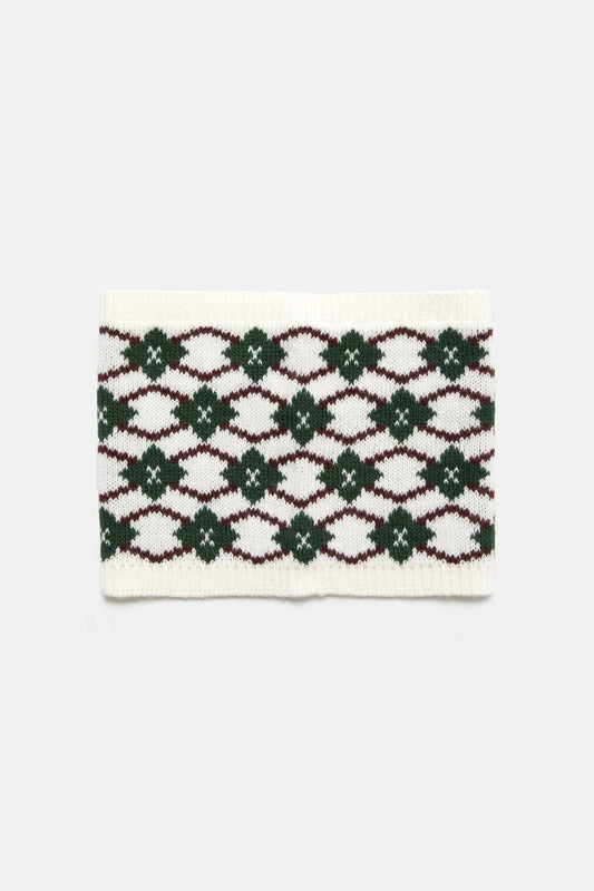 Scaldacollo jacquard in maglia