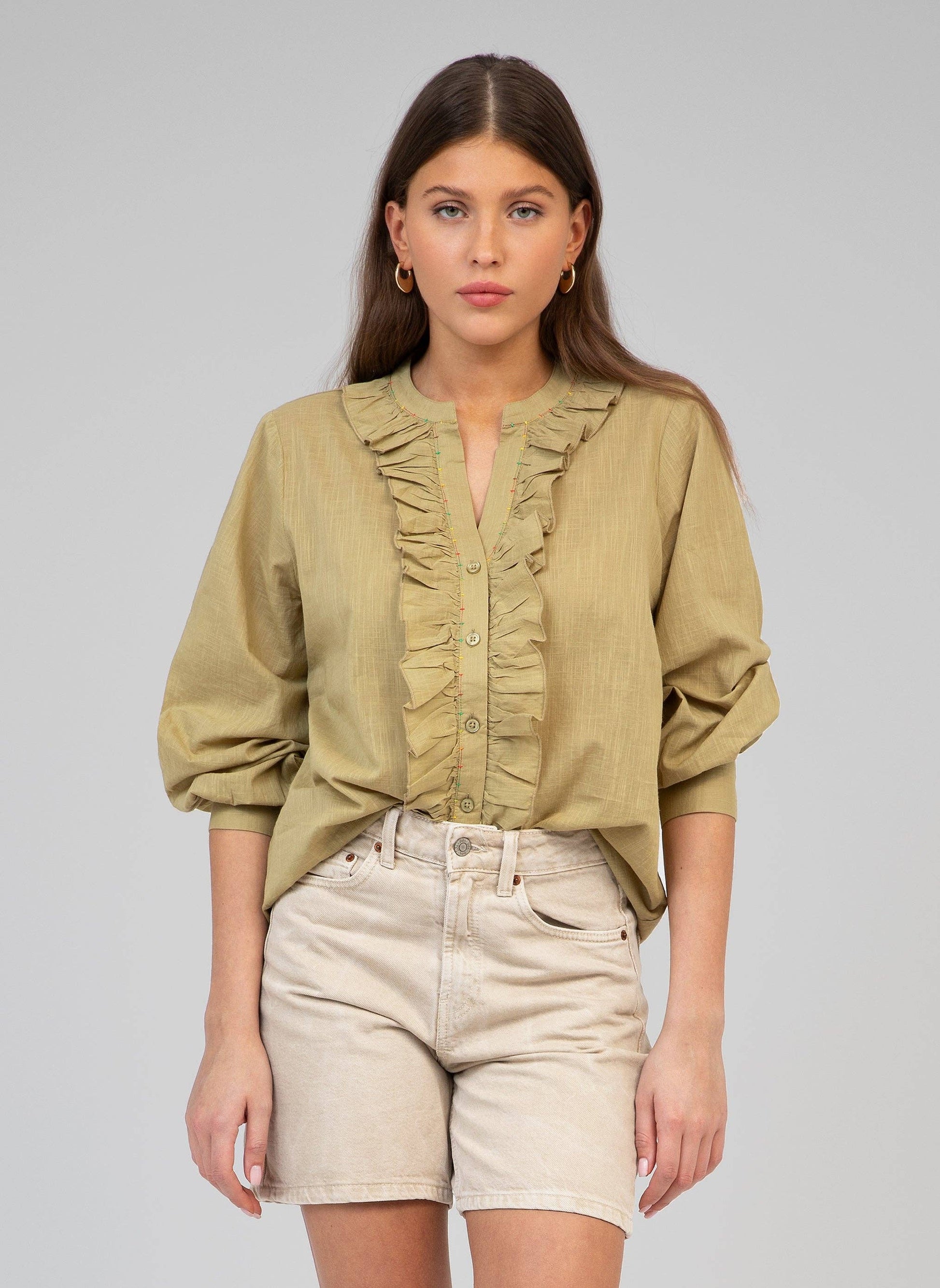 Camicia Stolia verde oliva