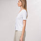 Cardigan in maglia fine con scollo a V e maniche corte