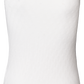 Top in seta Alberte senza maniche bianco