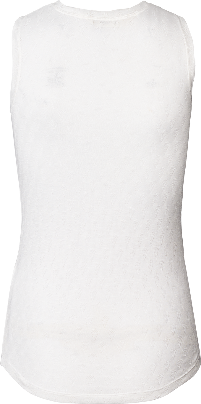 Top in seta Alberte senza maniche bianco
