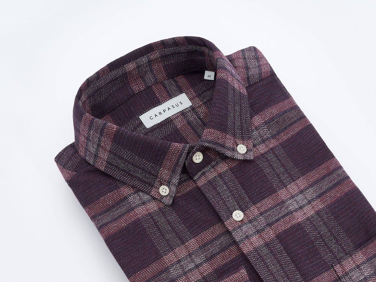 Camicia in flanella Abies bordeaux