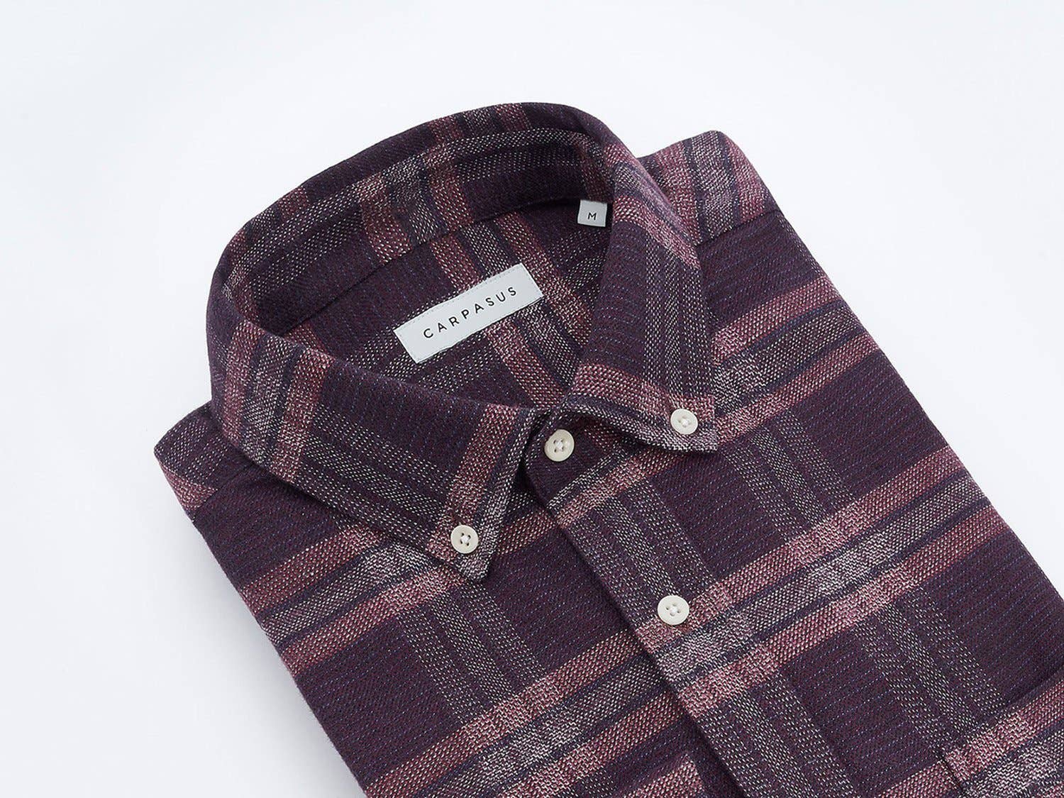 Camicia in flanella Abies bordeaux