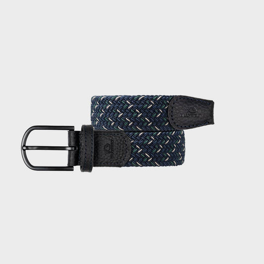 Cintura elastica intrecciata multicolore