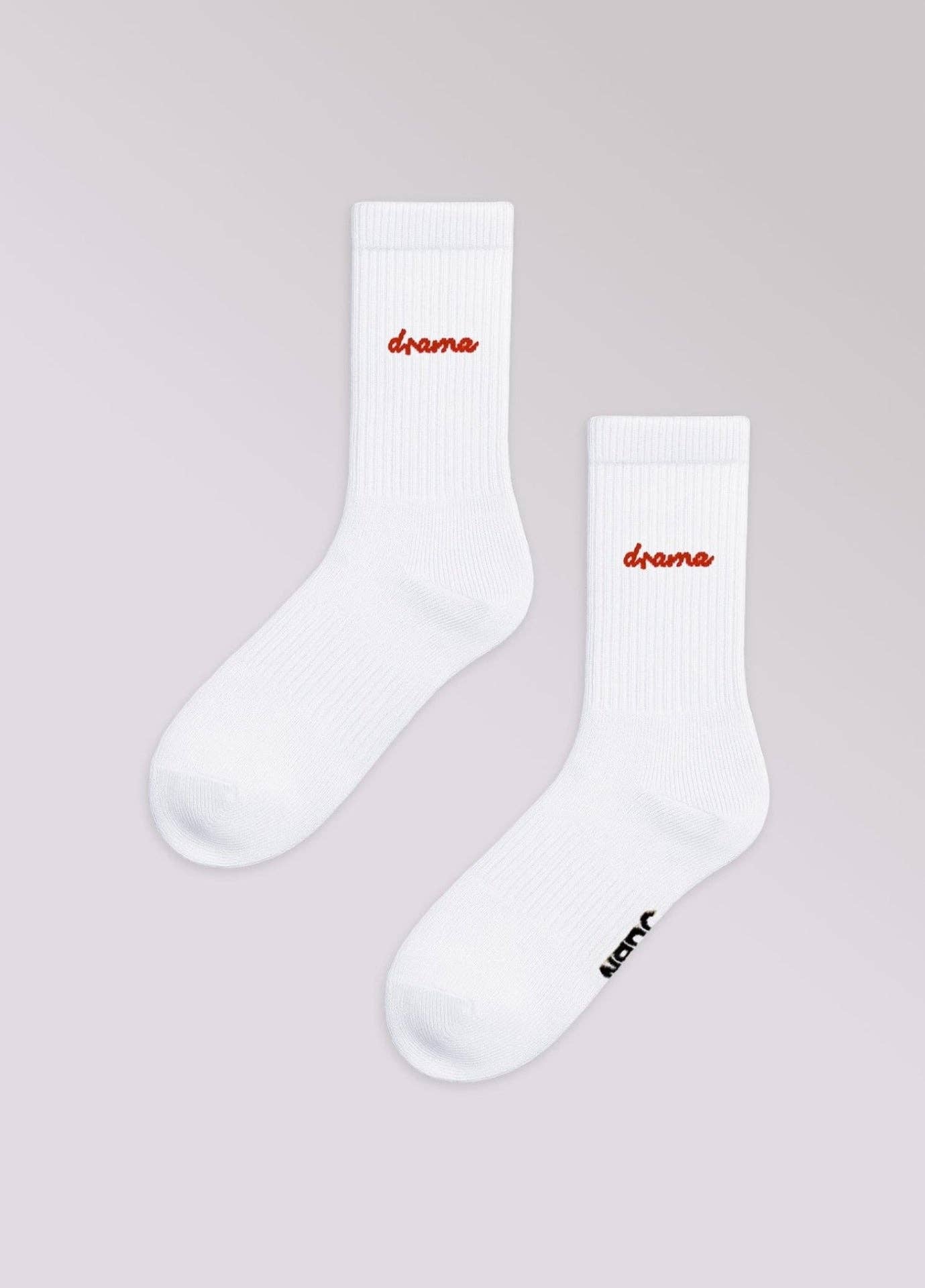 Calzini statement “Drama” in cotone biologico