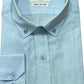 Camicia in voile di cotone celeste