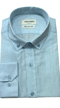 Camicia in voile di cotone celeste