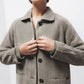 Cappotto lungo fantasia con maniche raglan