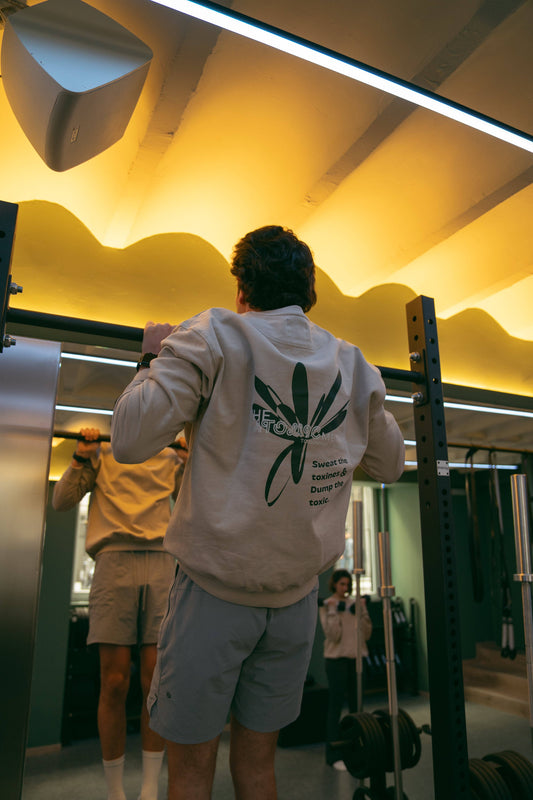 Felpa girocollo Metodo Atomico in cotone organico