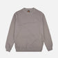 Maglione pesante in cotone biologico tinto a pigmento grigio