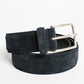 Cintura in suede blu navy Kimi