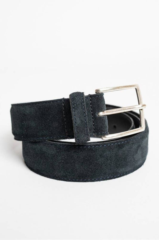 Cintura in suede blu navy Kimi