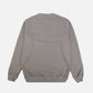 Maglione pesante in cotone biologico tinto a pigmento grigio