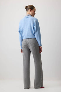 Cardigan corto in maglia con bottoni