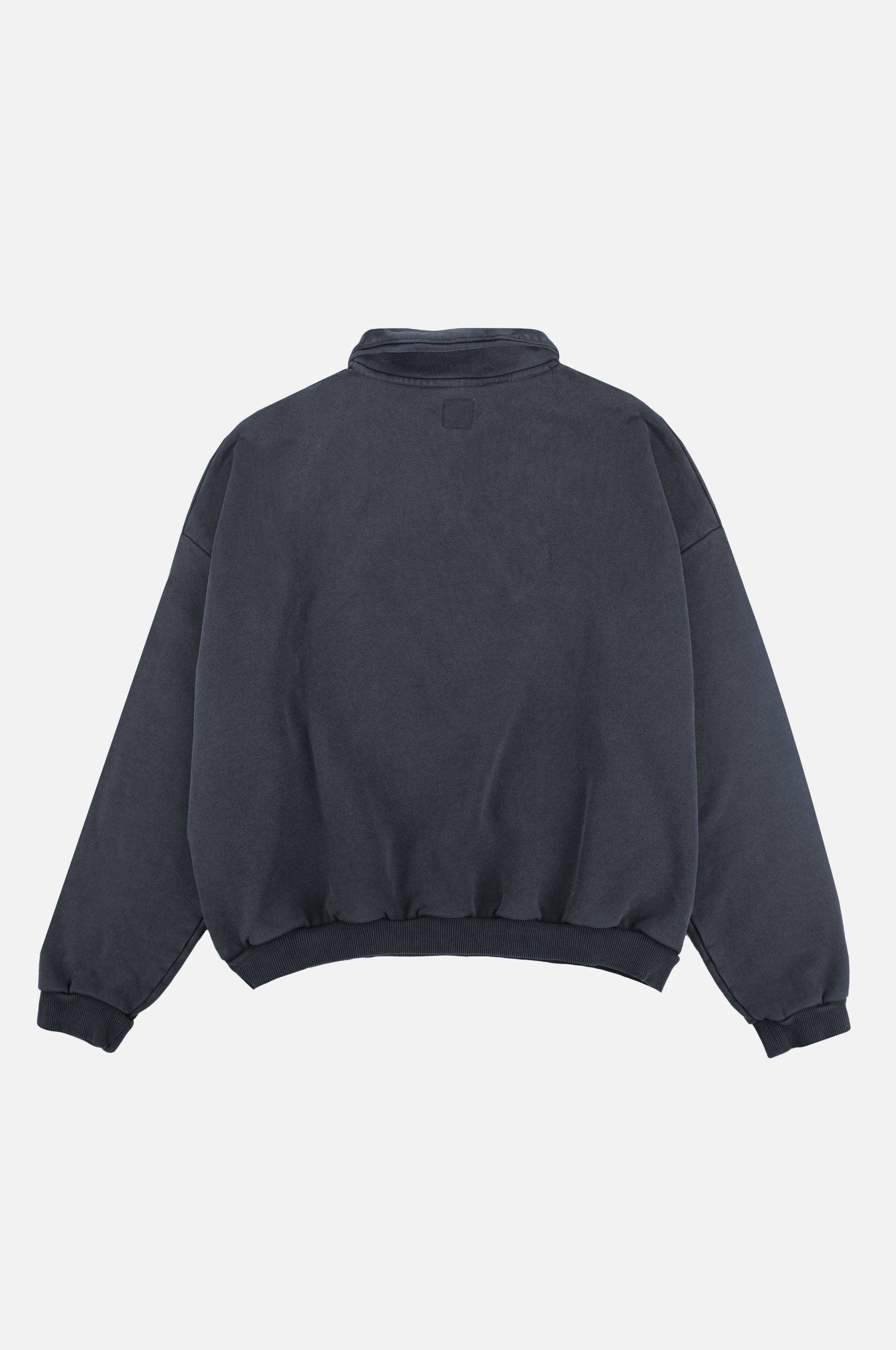 Maglione oversize super heavy con zip a quarto Total Eclipse