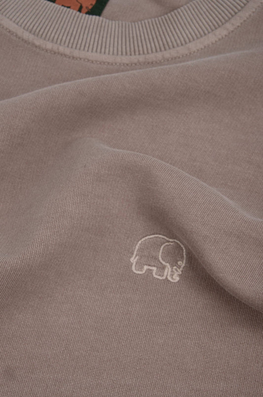 Felpa Oversize Pesante Donna Pigmentata Brindle