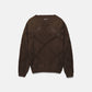 Maglione strutturato in maglia con girocollo