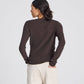 Top a Maniche Lunghe Freja in Cotone Bio a Coste