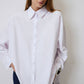 Camicia oversize in popeline