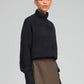 Maglione dolcevita blu navy Lipy