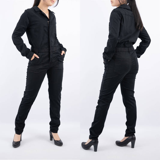 Tuta intera a maniche lunghe con zip