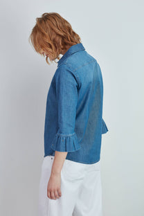 Blusa in denim Ganga