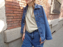 Giacca trucker in denim Love Club