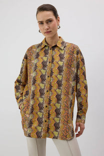 Camicia in popeline fantasia