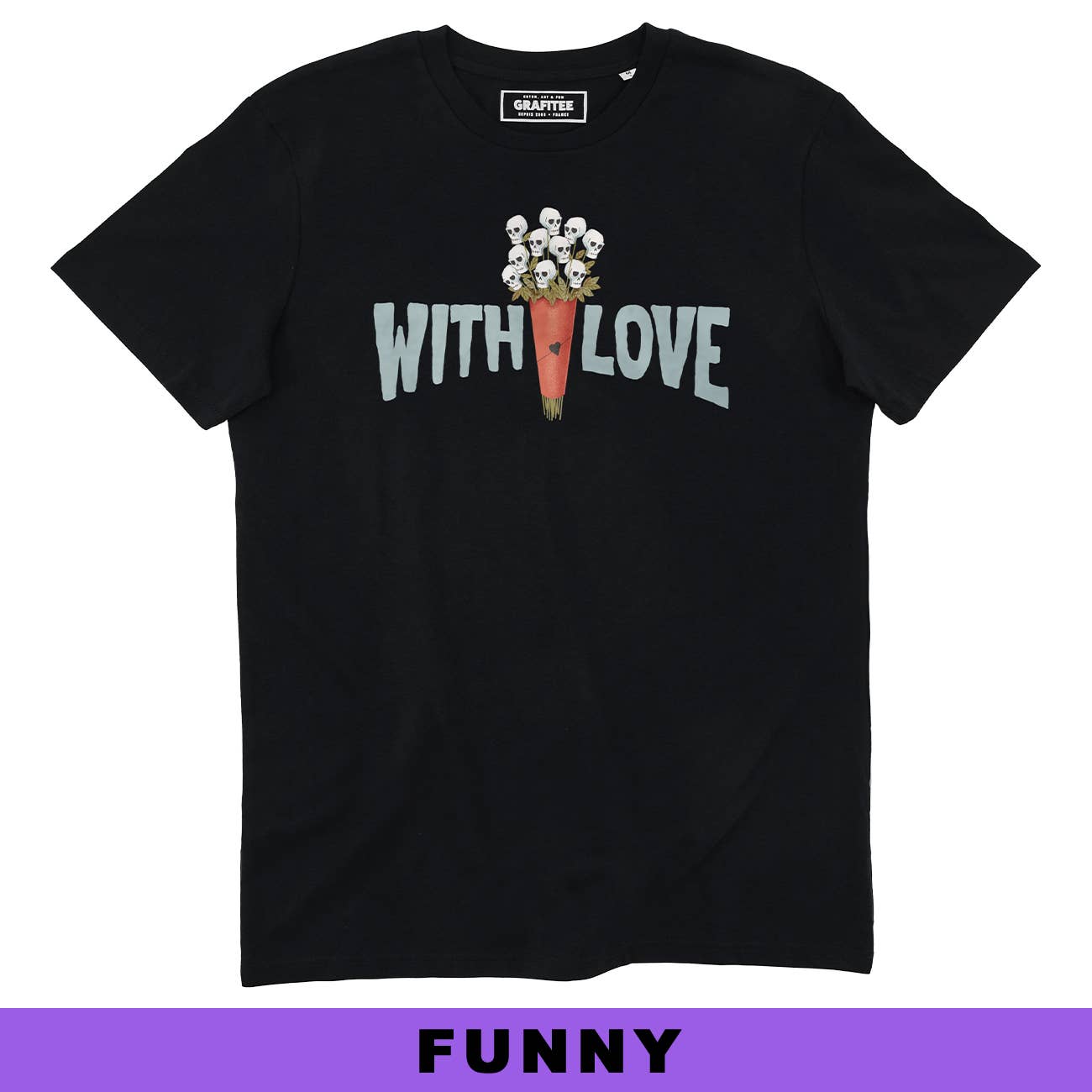 T-shirt unisex “With Love” in cotone biologico