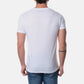 T-shirt uomo bianca in cotone con stampa Malibu
