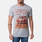 T-shirt uomo grigia Malibu California in cotone