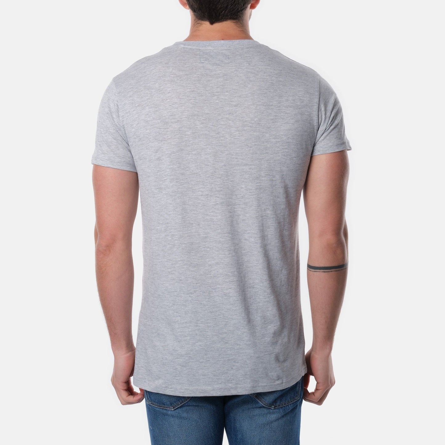 T-shirt uomo grigia Malibu California in cotone