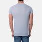 T-shirt uomo celeste con stampa Malibu