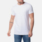 T-shirt uomo bianca girocollo in cotone elasticizzato