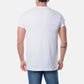 T-shirt uomo bianca girocollo in cotone elasticizzato