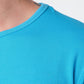 T-shirt uomo turchese a maniche corte