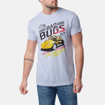 T-shirt uomo in cotone con stampa auto vintage