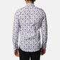 Camicia uomo floreale grigia a maniche lunghe
