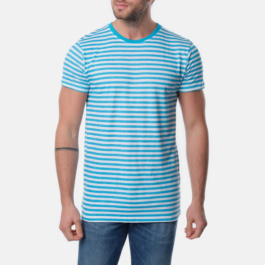 T-shirt uomo a righe in cotone