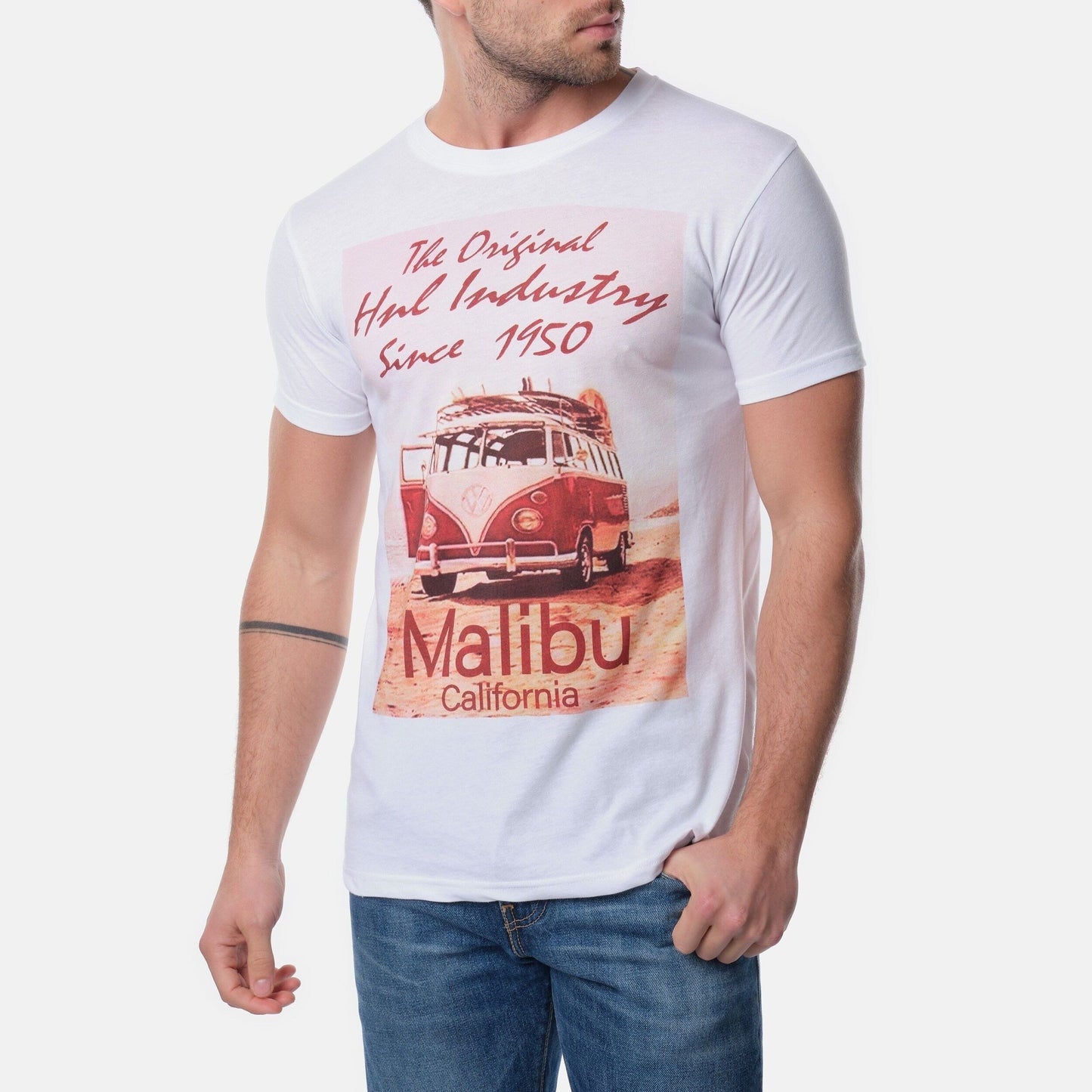 T-shirt uomo California con stampa vintage