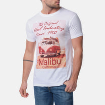 T-shirt uomo California con stampa vintage