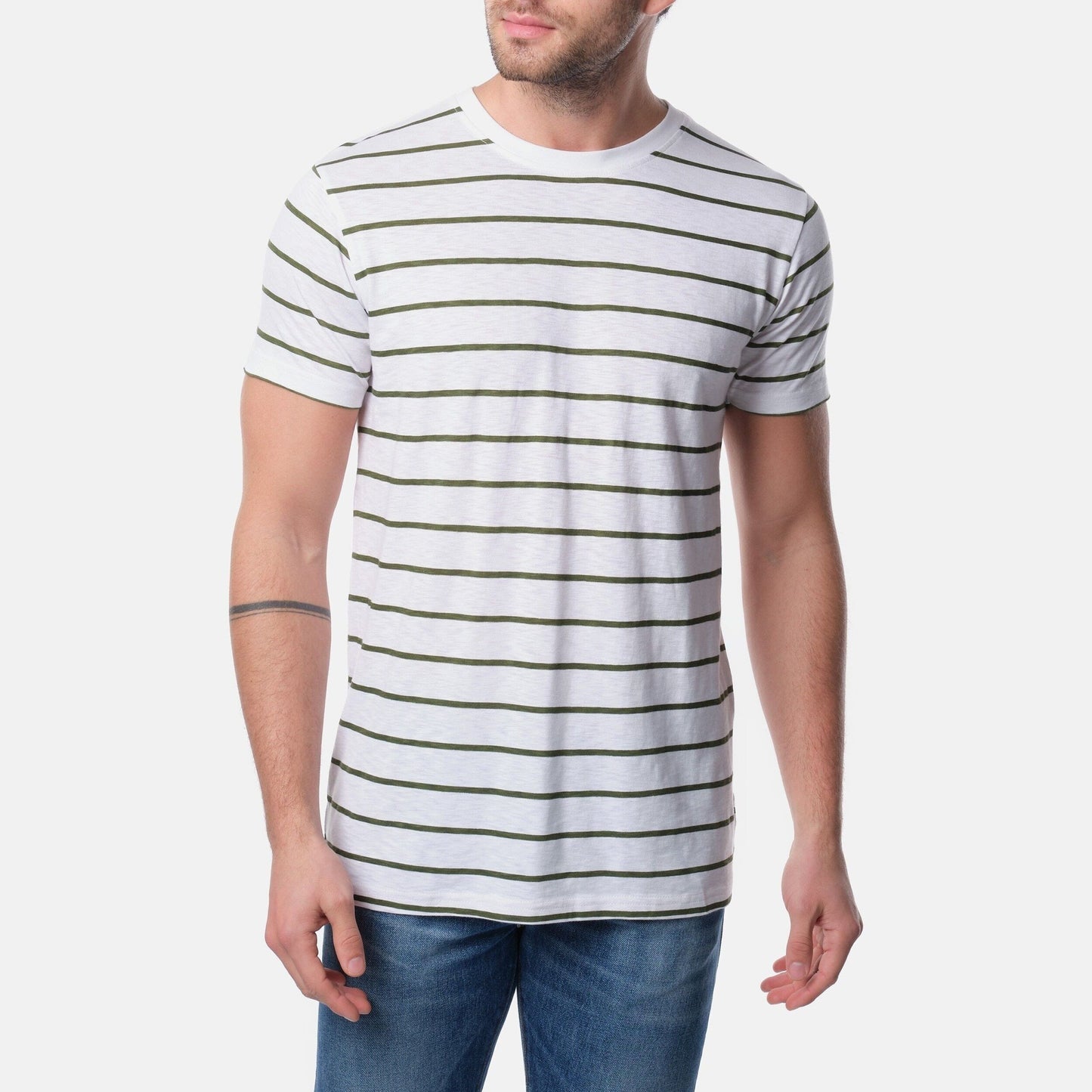 T-shirt uomo a righe in cotone girocollo – confezione assortita
