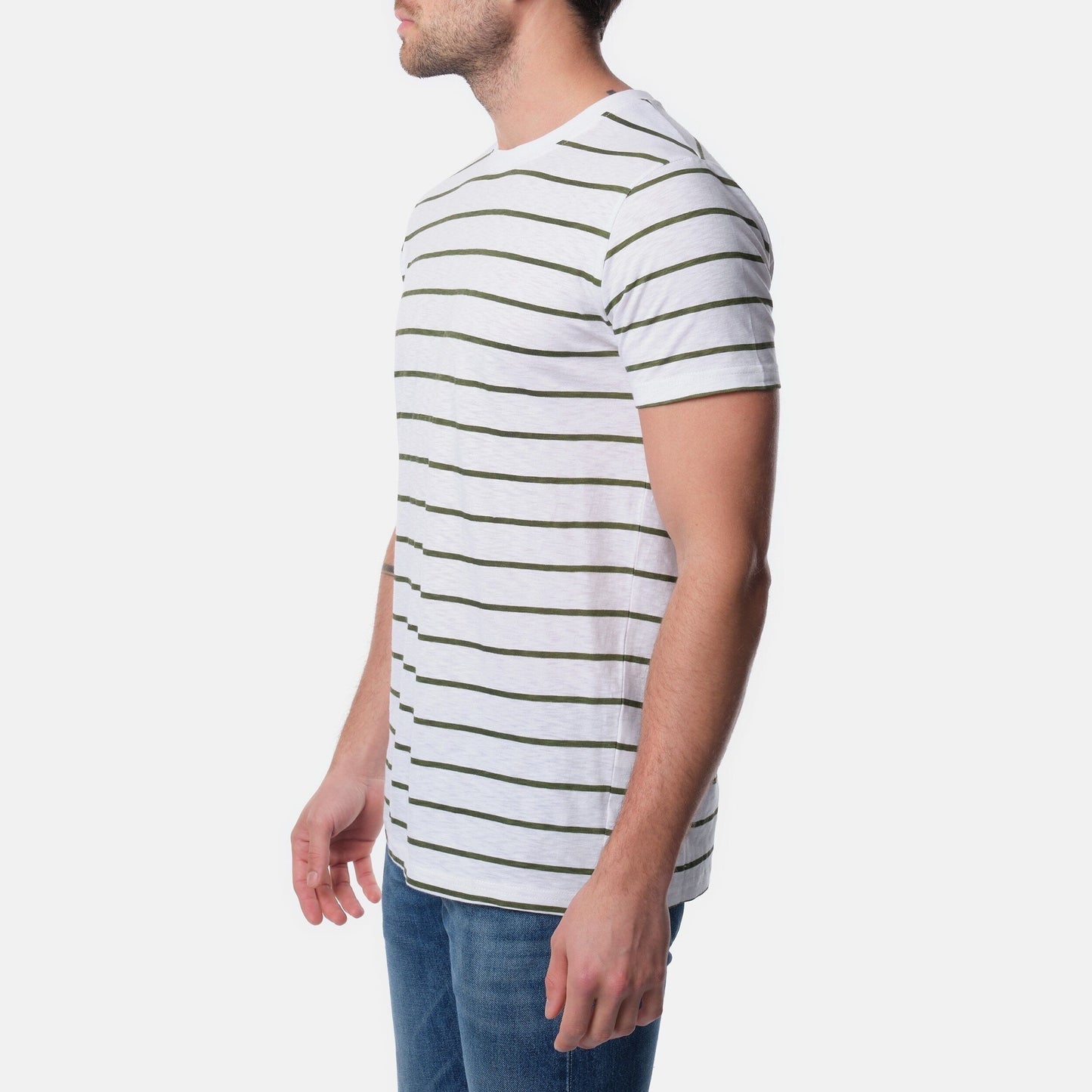 T-shirt uomo a righe in cotone girocollo – confezione assortita