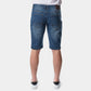Bermuda jeans uomo blu scuro
