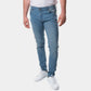 Jeans uomo azzurro chiaro elasticizzato a 5 tasche