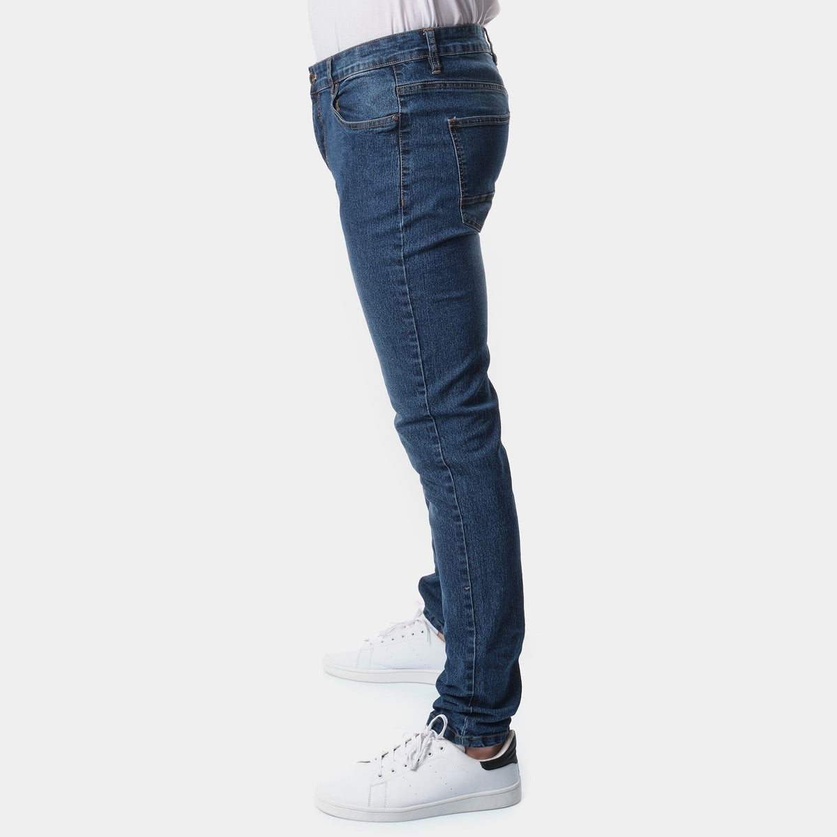 Jeans Uomo Blu Scuro Regular Fit a 5 Tasche