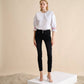 Pantaloni push-up in twill di cotone