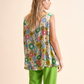 Top floreale in viscosa