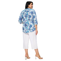 Blusa estiva in cotone con maniche tre quarti